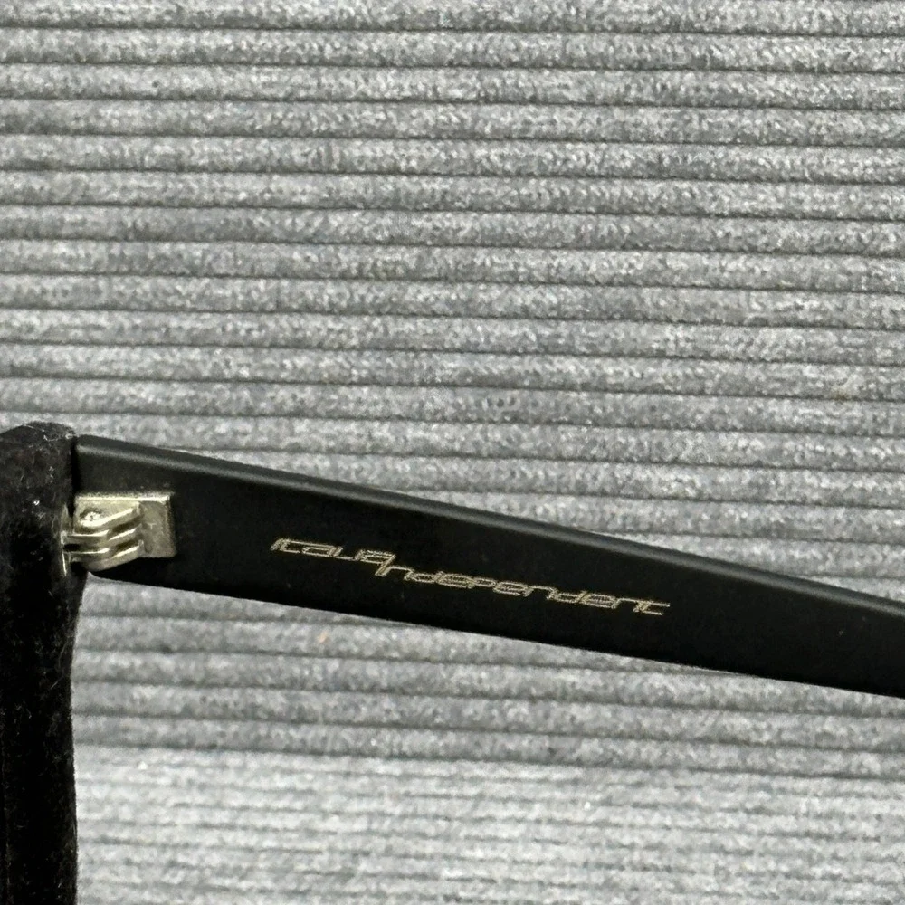 Italia Independent Black Velvet Cat Eye Sunglasses Made in Italy 092V/009 Y2k